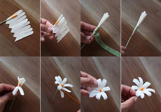 Как сделать цветок ромашку из бумаги своими руками?