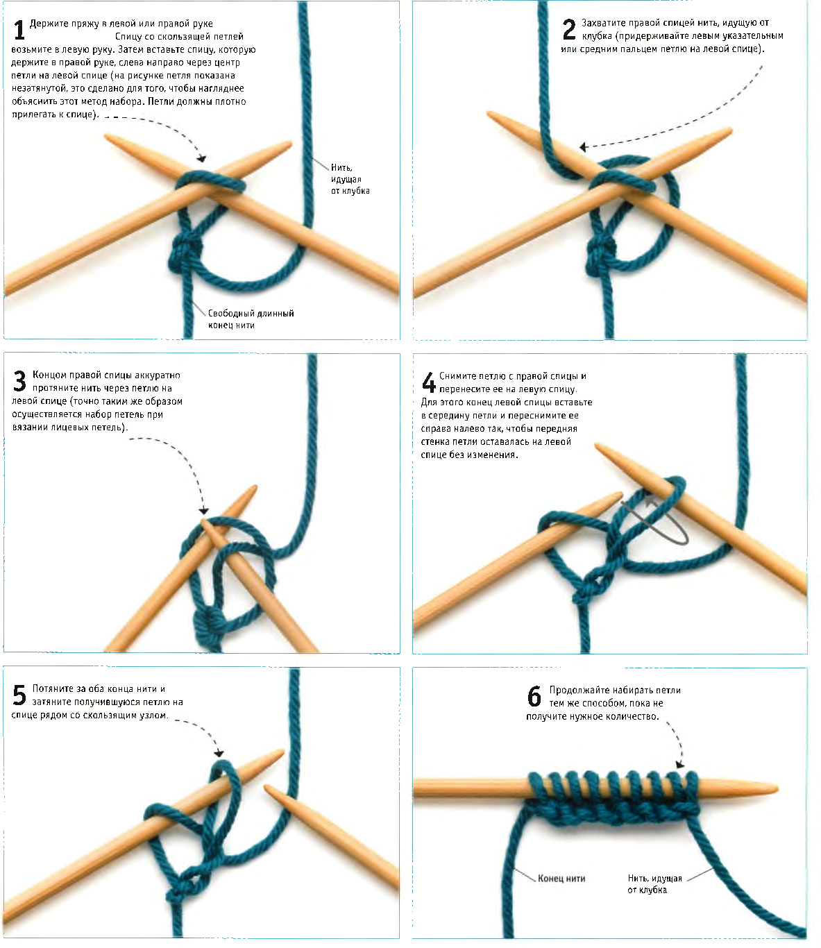 Вязание шарфа спицами для начинающих пошагово