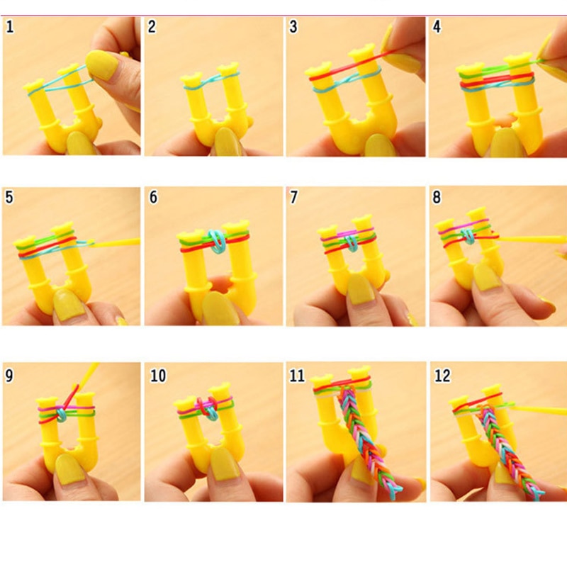 Браслет из резинок: способы плетения, как научиться вязать, инструкция и схемы для начинающих + фото