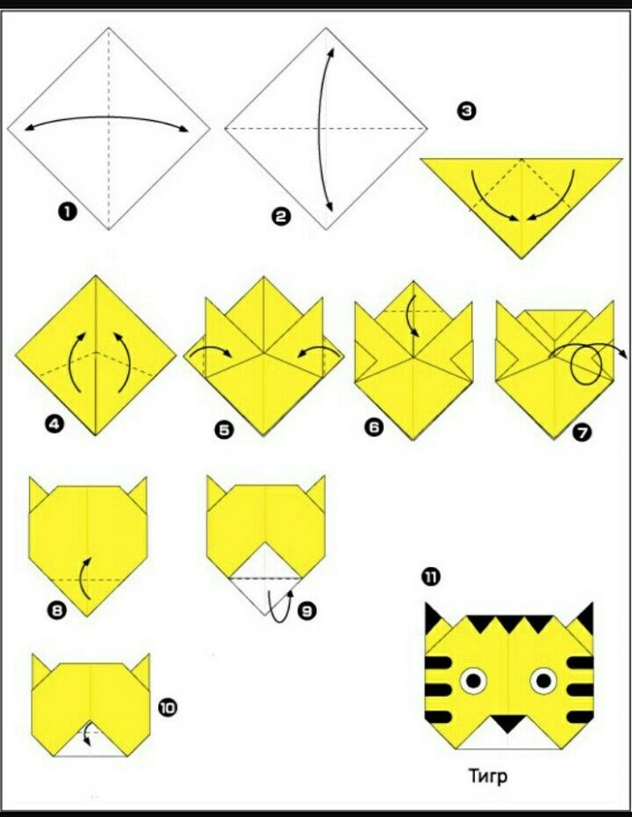 Картинки как делать оригами из бумаги