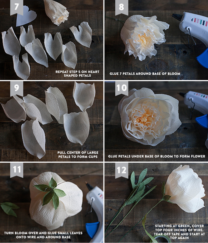 Пионы из гофрированной бумаги: мастер-класс изготовления красивого цветка (видео + 110 фото)