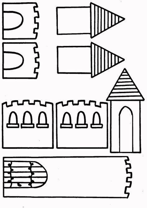Замок из картона своими руками, как сделать замок: шаблон, рыцарский замок, для детей, схемы, макеты и модели