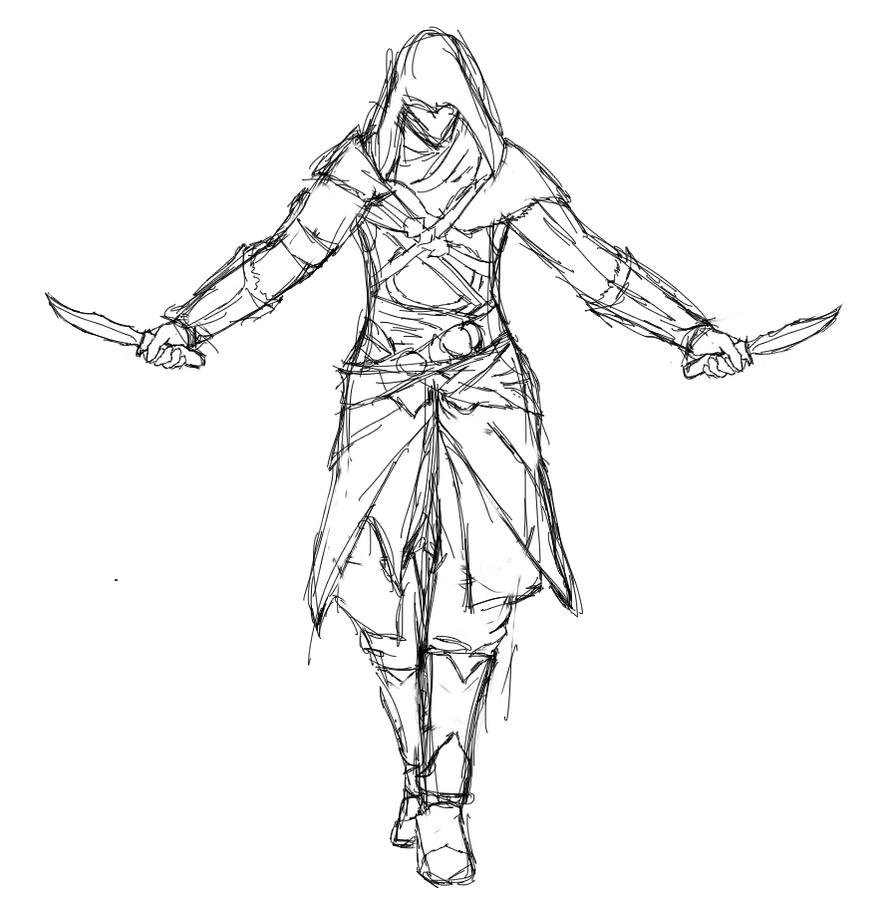Как нарисовать ассасина крид поэтапно – мастер-класс рисования ассасина из assassin's creed