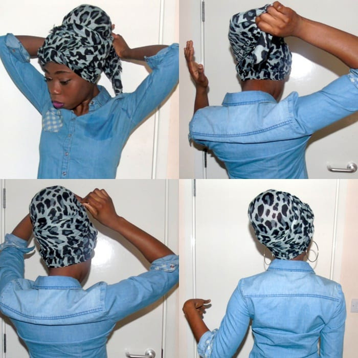 Как завязать платок чалмой на голове фото