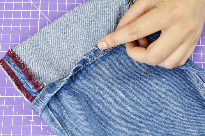 Как укоротить джинсы