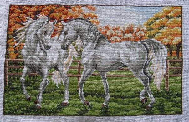 Вышивка бисером лошади: схемы полной и частичной зашивки