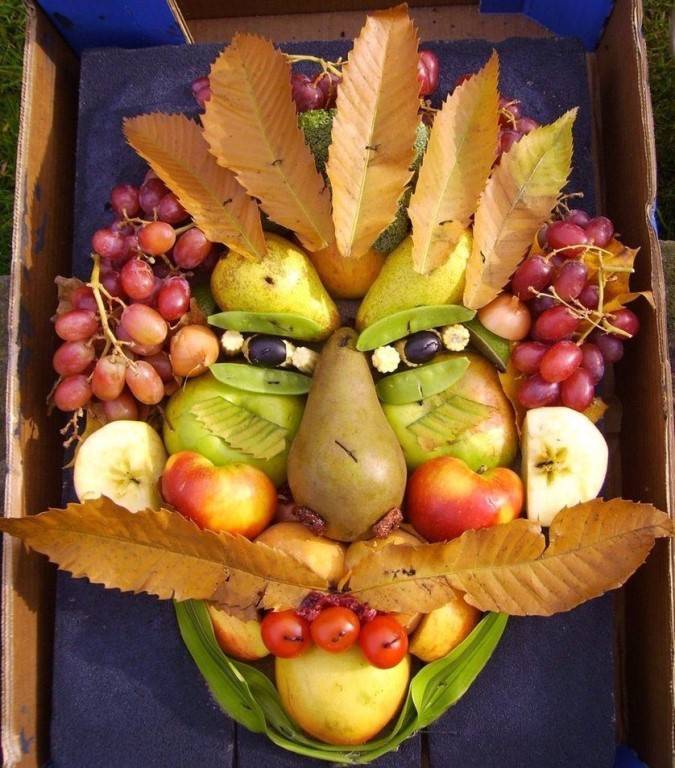 Поделки из яблок на выставку “дары осени” в детский сад и школу