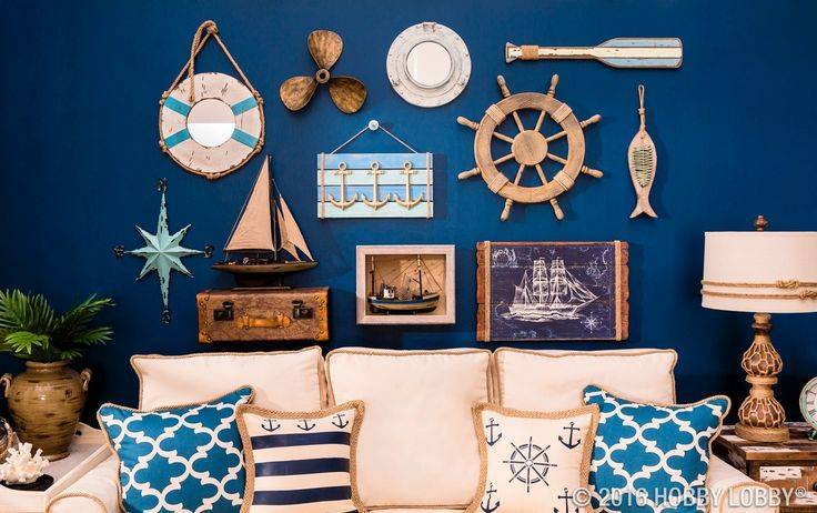 Коллекция мебели и предметов интерьера в морском стиле
