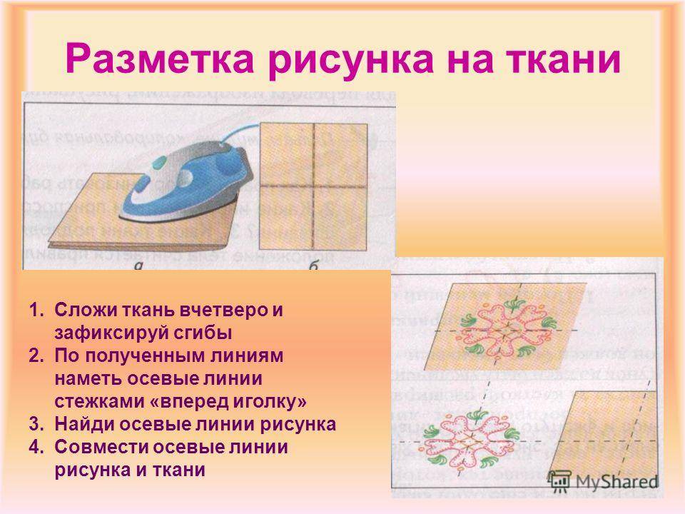 Вышивка гладью как перенести рисунок на ткань