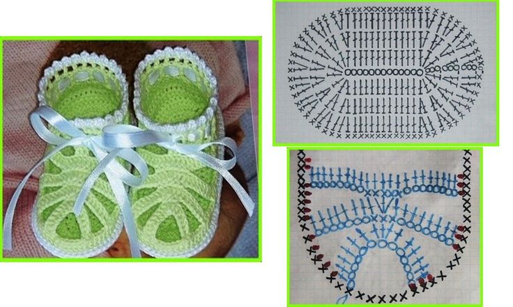 Пинетки-туфельки крючком: как связать своими руками обувь для маленькой принцессы