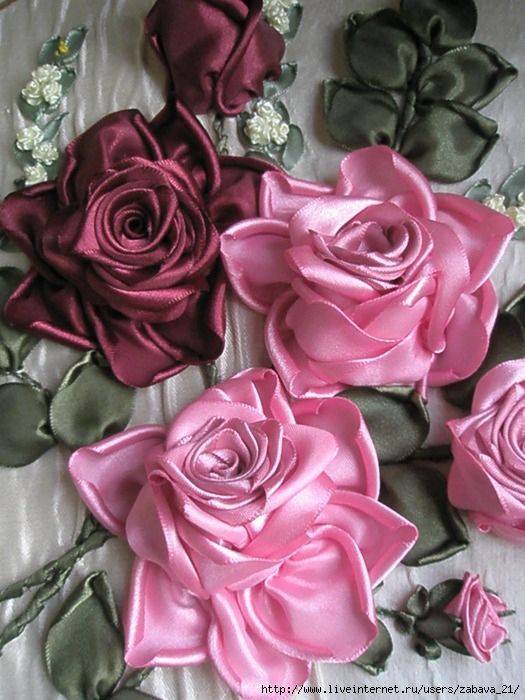 Розы из атласных лент (фото). как сделать розу своими руками?