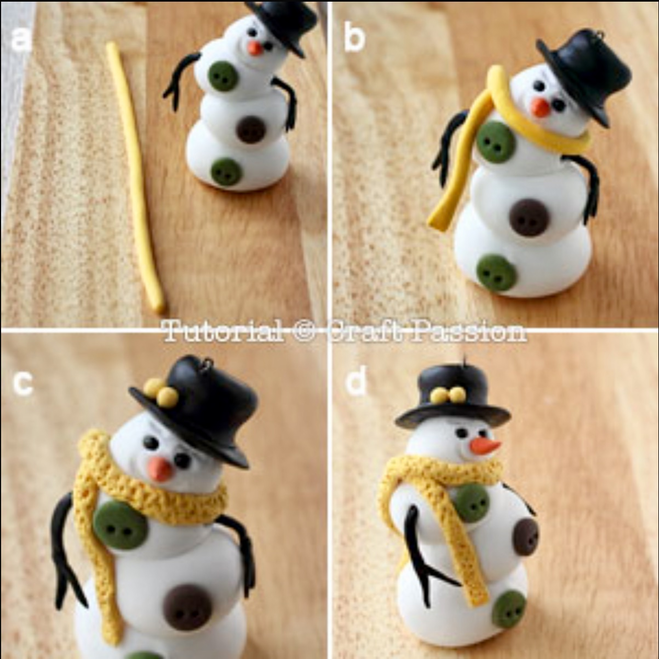Мастер-класс: декор кружки - снеговик - из полимерной глины fimo