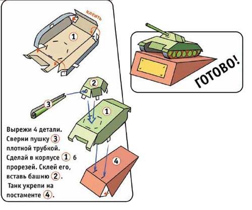 Оригами танк из бумаги: как сделать ис-7 и т-34 с видео и фото