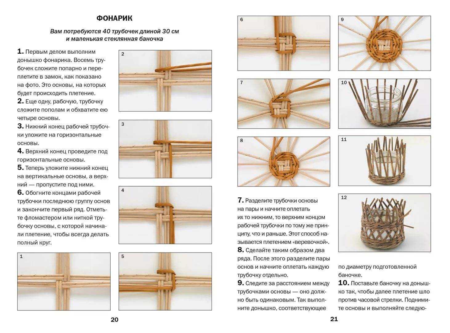 Схемы плетения корзин из бумажной лозы