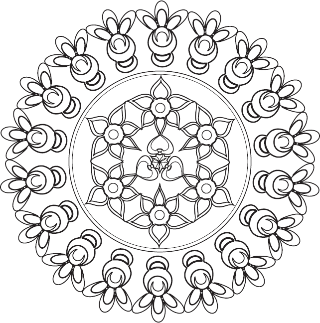 Мандала рисунок для исполнения желания рисунок