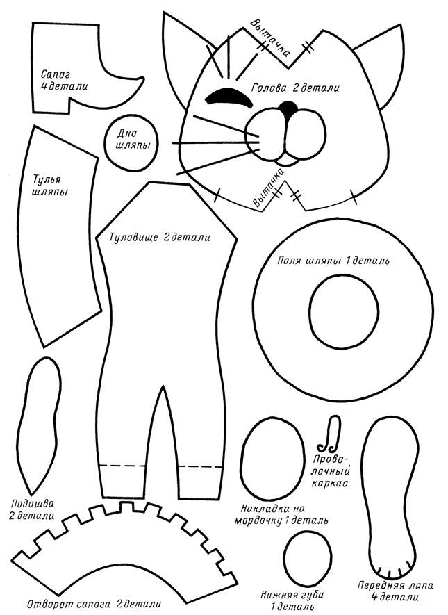Игрушка кот своими руками: вариант кошечка мари и кот матроскин - сайт о рукоделии