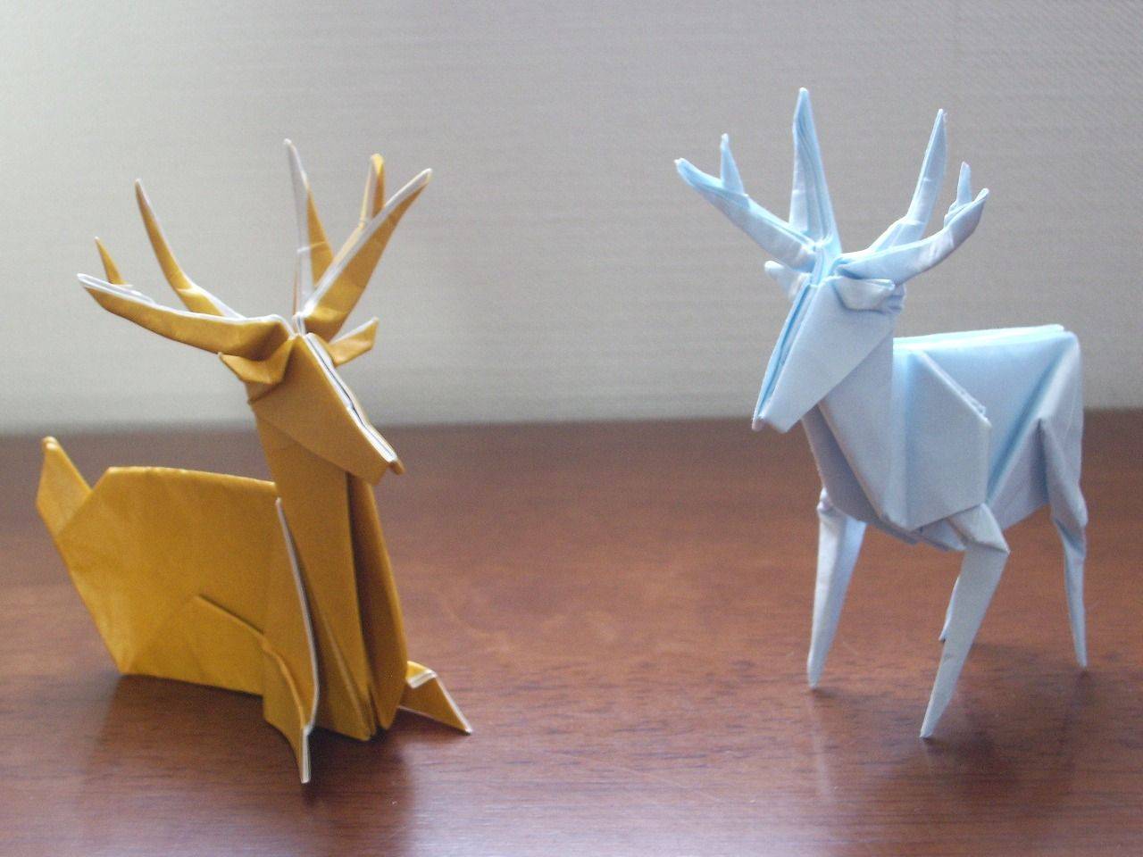Как сделать оленя из бумаги: голова оленя, фигурки оригами, аппликации