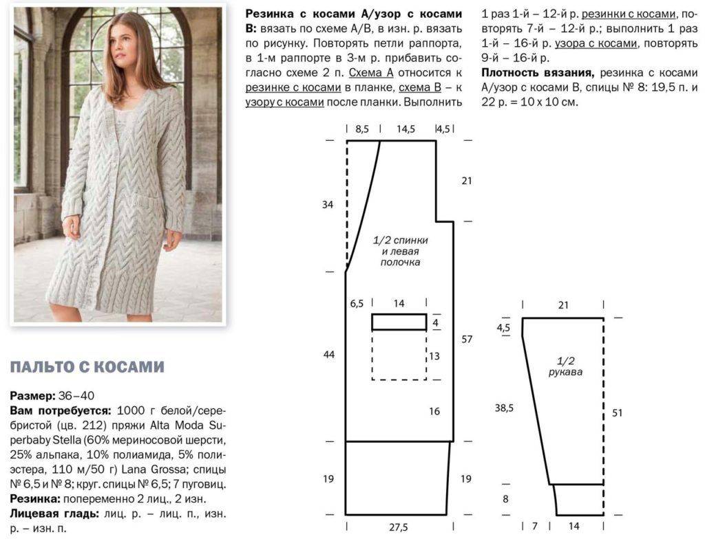 Как связать пальто спицами (40 моделей и схем): пошаговый мастер-класс с описанием процесса вязания пальто для девушки и женщины