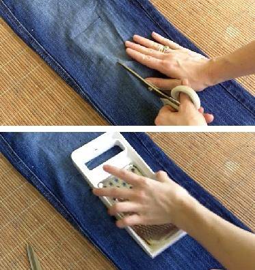 Как сделать рваные джинсы самостоятельно
