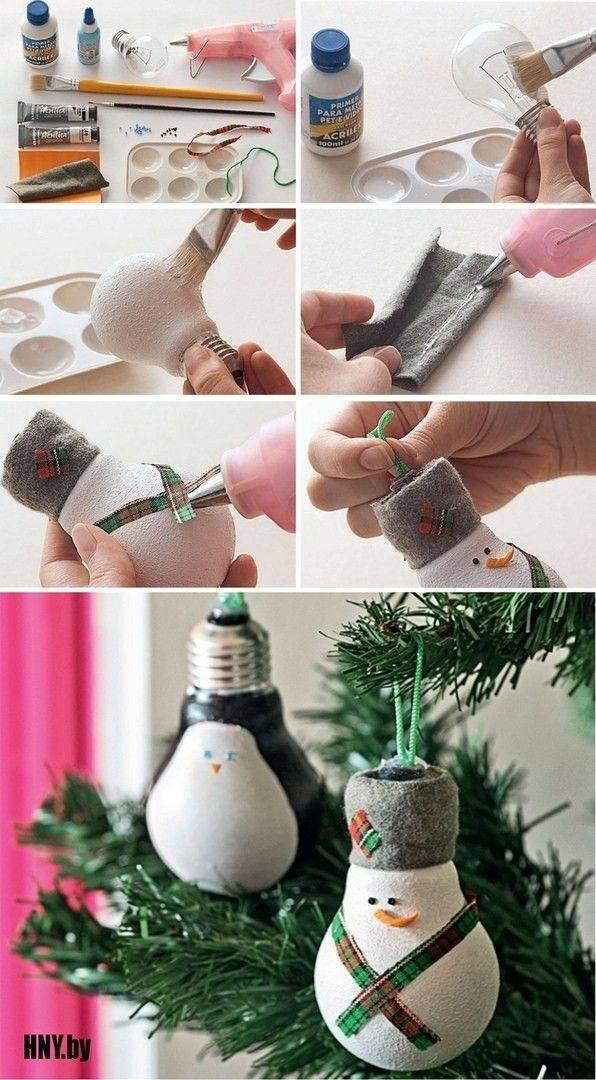 Как сделать снеговик своими руками
