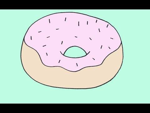 Как нарисовать простым карандашом пончик. рисуем пончик в фотошоп