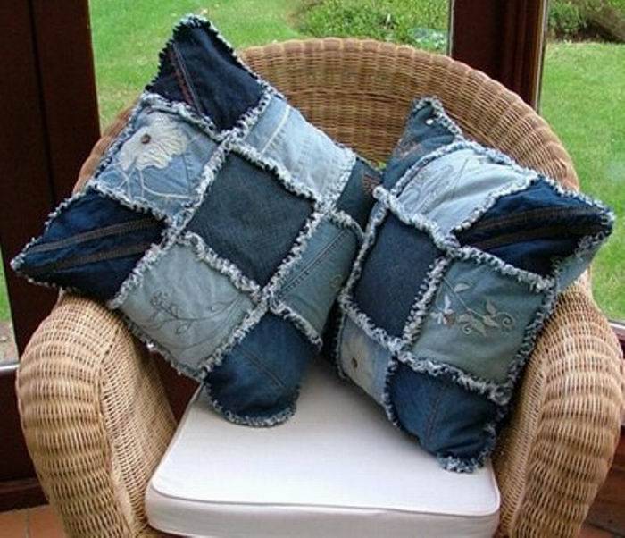Поделки и украшения из старых джинсов своими руками: мастер класс, инструкция