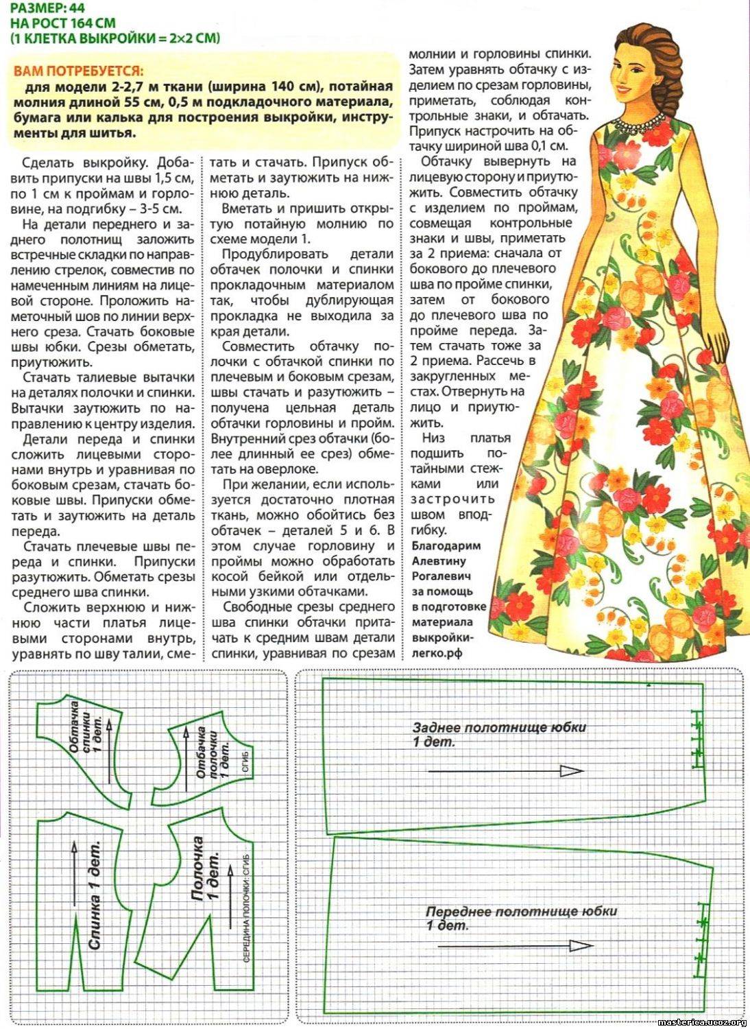 Построение выкройки основы платья: по мюллеру, в программе "валентина", по системе 10 мерок
