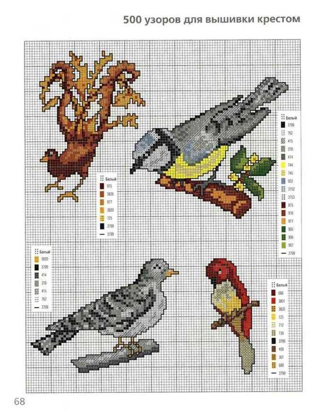Птицы вышивка - мк по хэндмэйду со схемами и описанием, фото и видео пошагово для начинающих