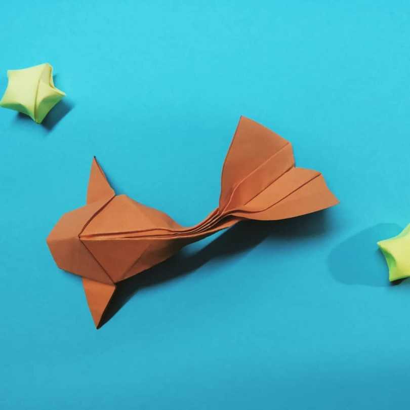Сборка рыбки-оригами из модулей: пошаговая инструкция