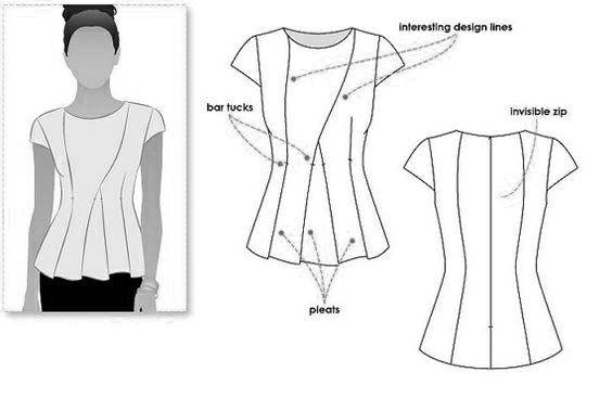Блузка выкройка: пошаговая инструкция по пошиву блузки простого кроя, с рукавом, со спущенным плечом, для полных, американка