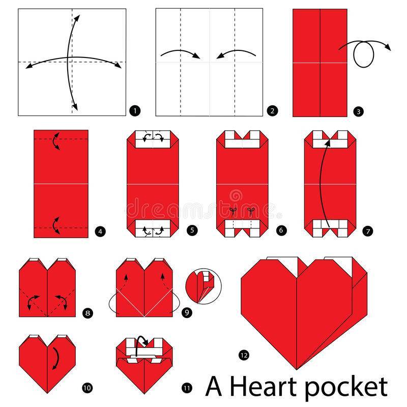 Сердце оригами из бумаги: схема и видео подборка совершенно бесплатно - сайт о рукоделии