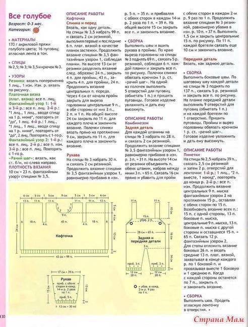 Комбинезон крючком описание схема