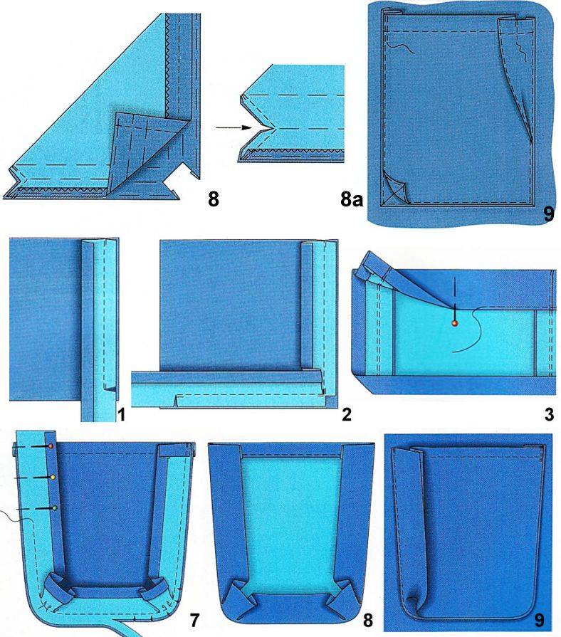Карман с клапаном мастер класс с пошаговым фото