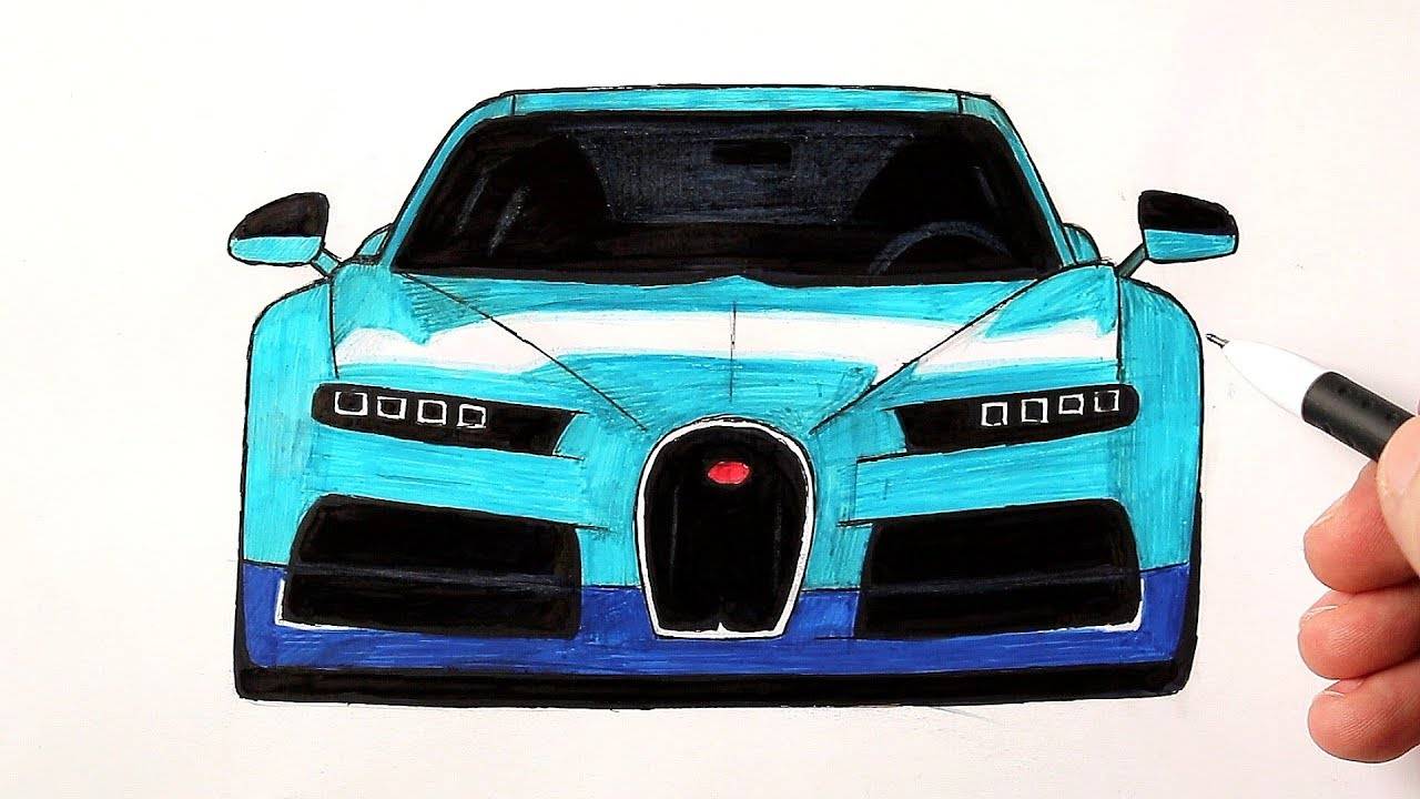 Как нарисовать машину бугатти вейрон поэтапно новичку. как нарисовать bugatti veyron поэтапно карандашом