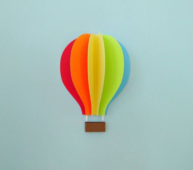 Поделка, игрушка, аппликация – декоративный воздушный шар с корзиной своими руками: идеи, схема, фото. как сделать воздушный шар с корзиной из папье-маше, бумаги, сшить из ткани, связать крючком для д