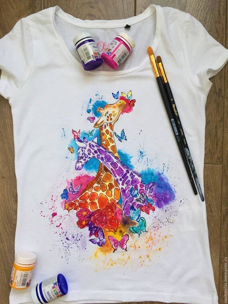 Краска для рисования на одежде. как рисуют на ткани?