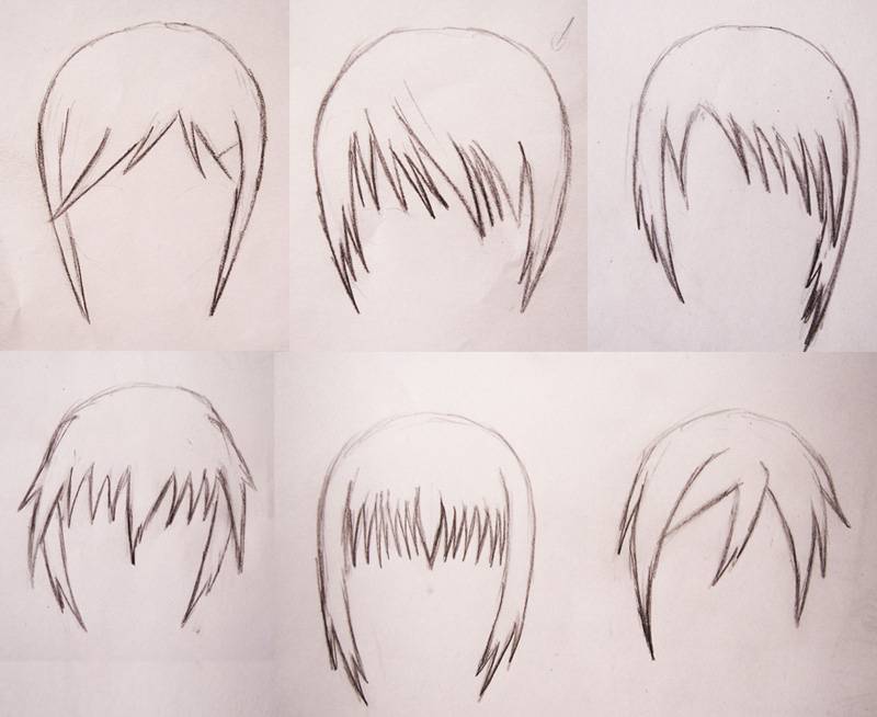 Как рисовать волосы в стиле аниме - wikihow