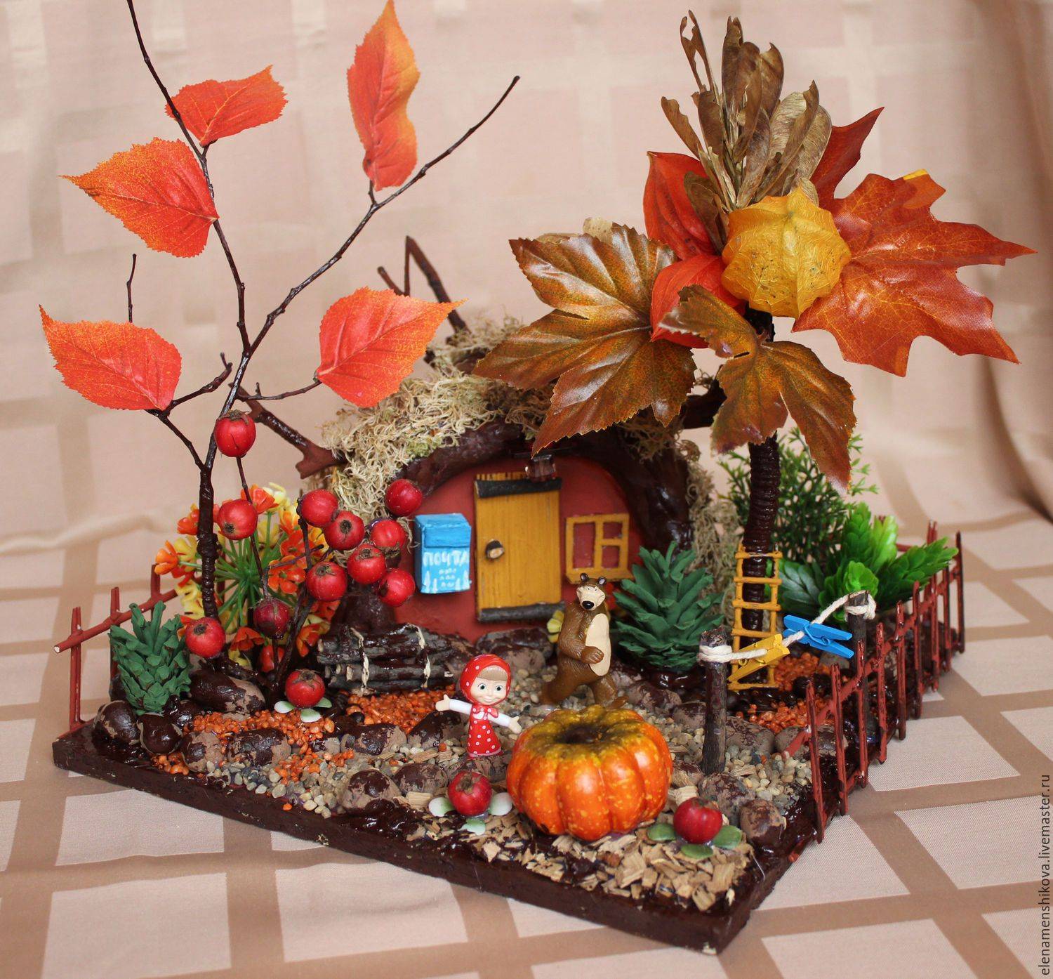 Поделки Осень в садик  как сделать из листьев и даров золотой осени