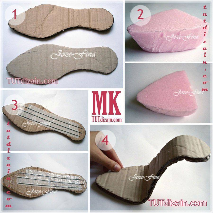 Мастер-класс, как сделать туфельку из конфет