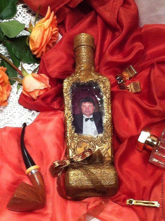 «богатая» бутылка в подарок мужчине на его день рождения!