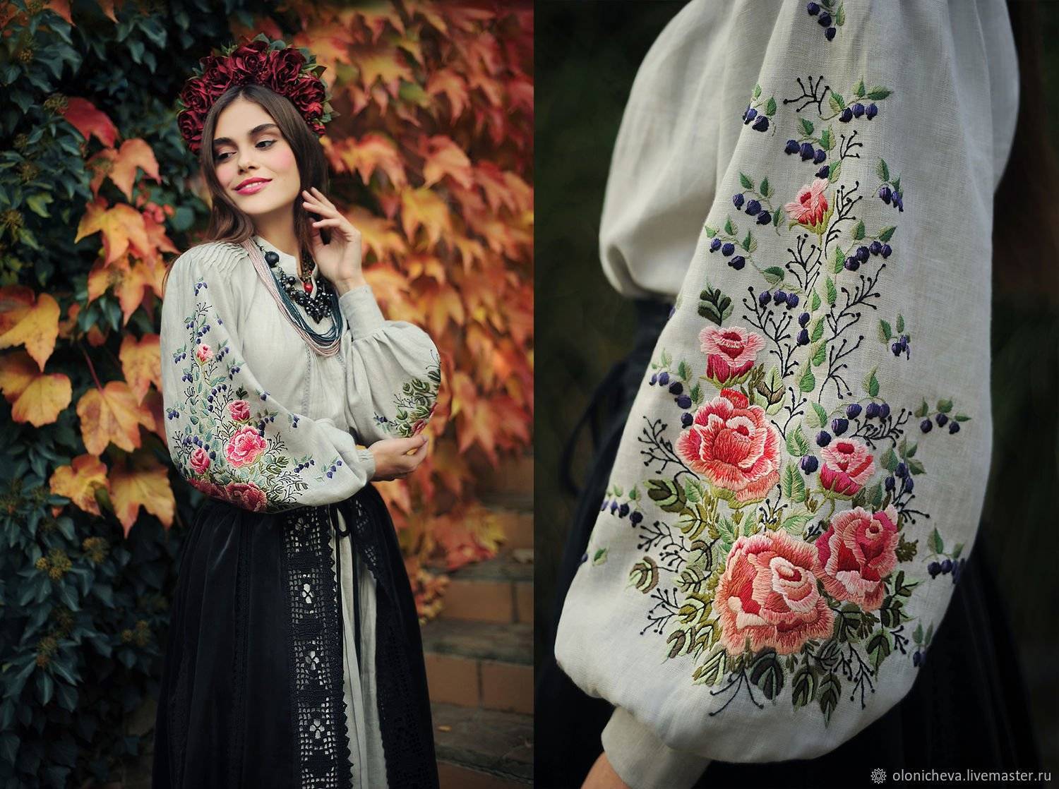 Свадебные платья в украинском стиле: описание и фото