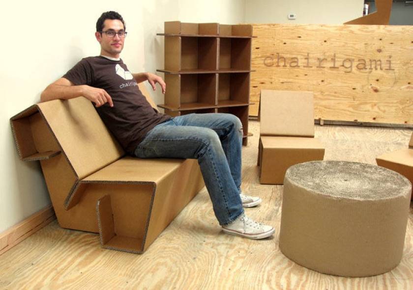 Мебель из картона: инструкция, мастер класс, фото примеры, хитрости сочетания