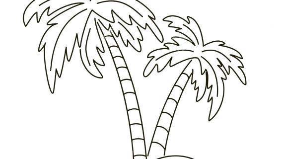Рисуем с ребенком пальмы