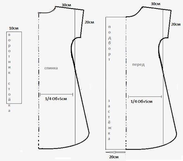 Платье балахон выкройка своими руками