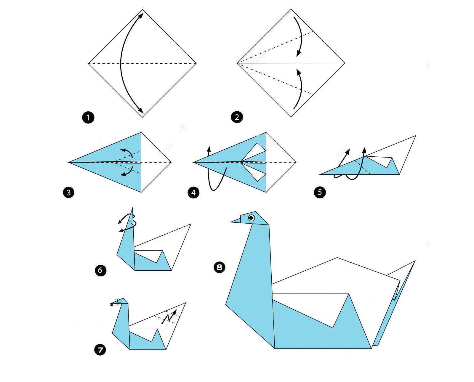 ᐉ как сделать маленькие модули бумаги. большой белый лебедь. из модульного оригами ✅ igrad.su