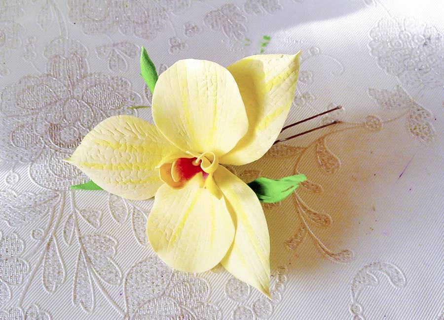 Мастер класс: орхидея "белая цапля" из фоамирана