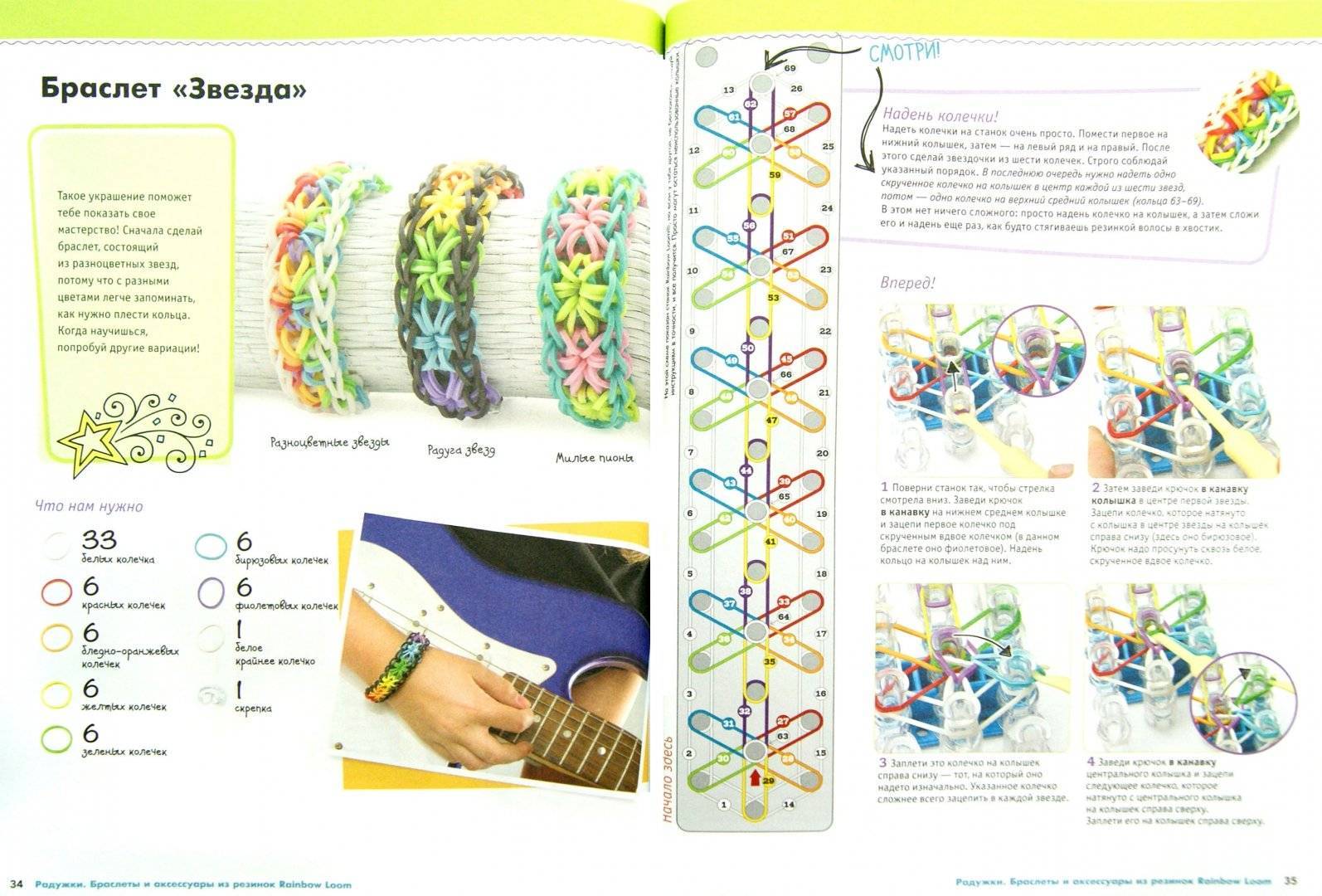 Самые красивые и легкие браслеты из резиночек: примеры плетения