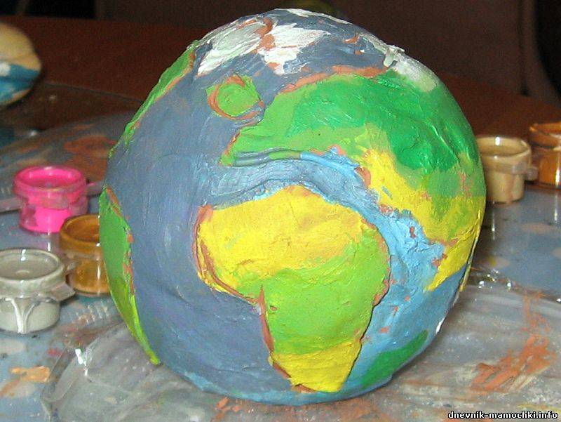 Как сделать модель земли из пластилина и узнать много интересного
