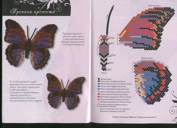 Как сделать бабочку из бисера - 10 лучших мастер классов