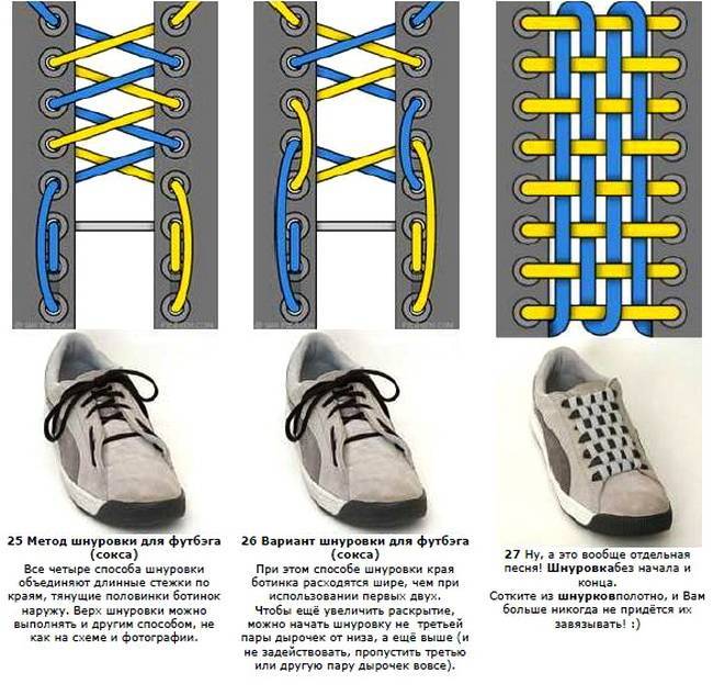 Виды шнуровки кроссовок - красивые и прикольные схемы и варианты, найк с автоматической шнуровкой
